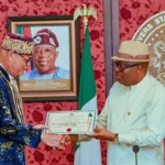 Fubara Presents Certificate, Staff of Office to New Amanyanabo of Opobo